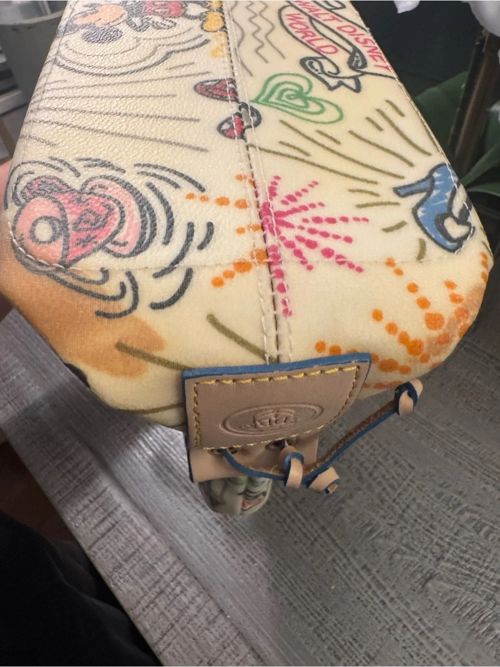 Dooney & Bourke DISNEYLAND Collaboration Tassel Tote $498 in Excellent Condition